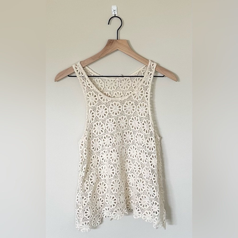Urban Outfitters (Pins and Needles Brand) crochet top.
